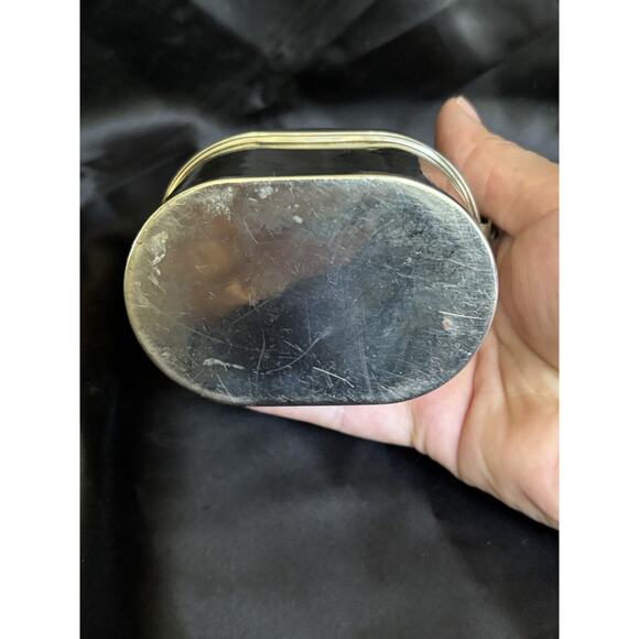 Antique Salesman Sample Miner's Lunch Box 3" Tall x 3.5" Wide Wooden Handle - Picture 15 of 16